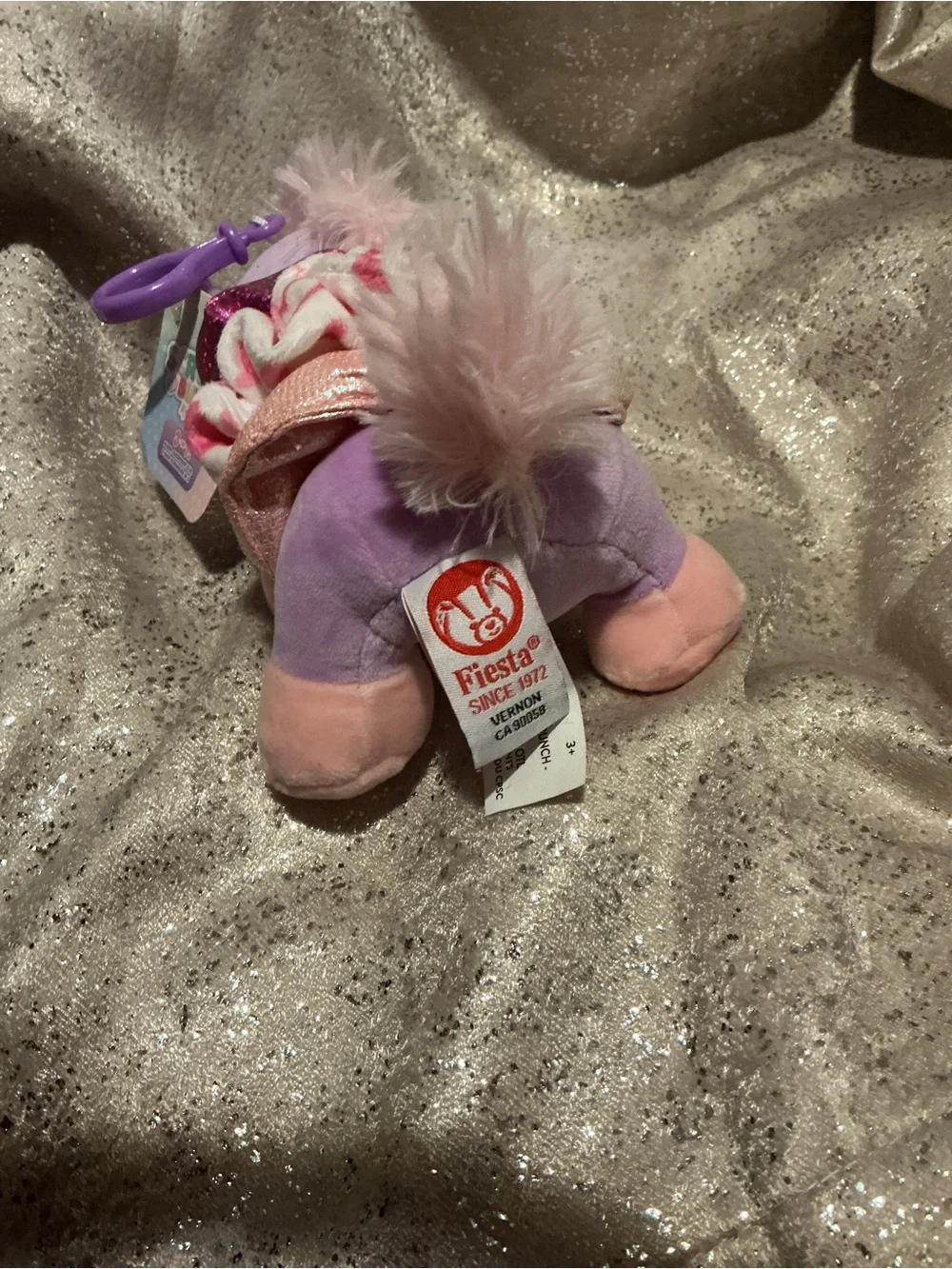 Purple Plush Unicorn Hair Accessory